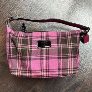 Y2K COACH Mini Baguette Wool Purse